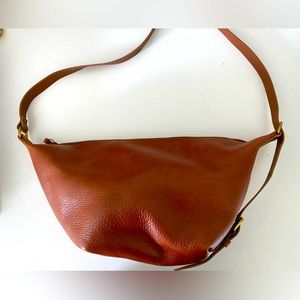 Madewell genuine leather - caramel brown, very soft, never used purse